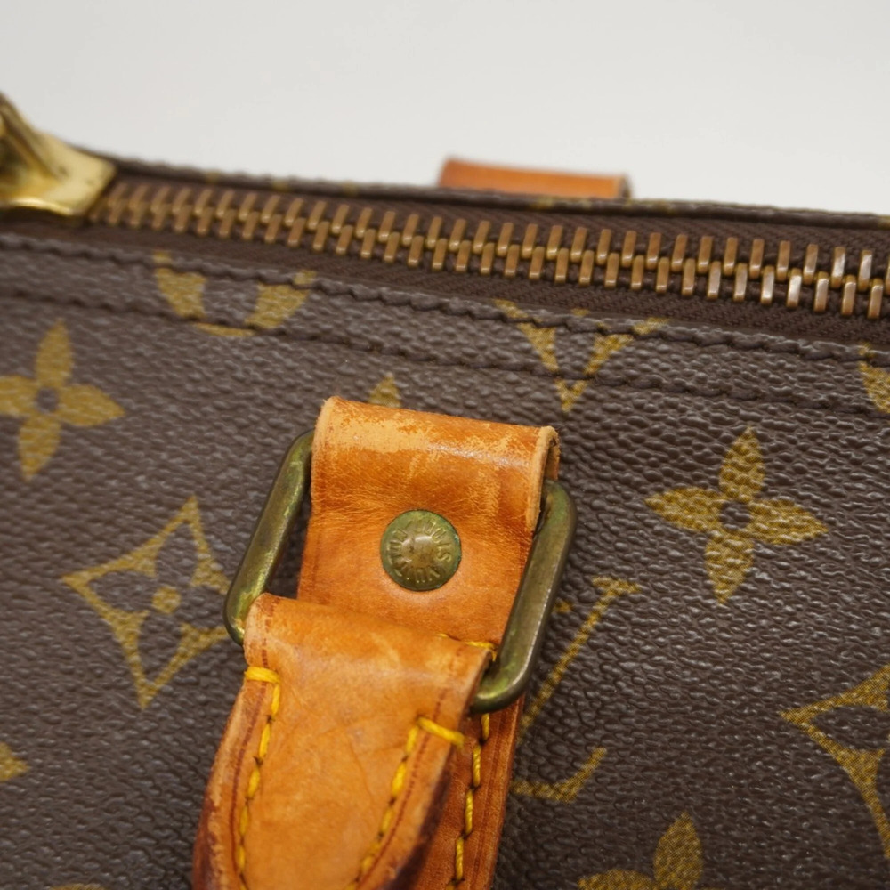 LOUIS VUITTON Authentic Brown Monogram Keepall 55 Boston Bag - Picture 10 of 12